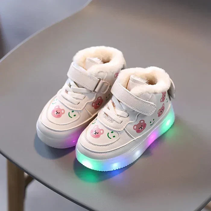 Autumn-lit children's LED trainers with comfort sole – Autumn GlimmerStep
