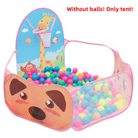 Foldable ball pit tent with hoop – Safe play area for indoor and outdoor use
