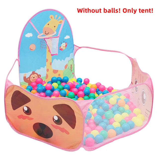 Foldable ball pit tent with hoop – Safe play area for indoor and outdoor use