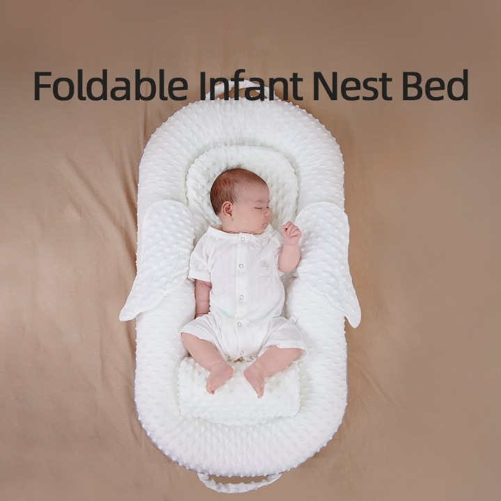 Ergonomic baby nest with back support and mesh sleeping surface – Cosynido