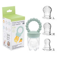 Fruit feeder for babies – safe to chew & helps them learn to eat independently (Buy one, get one free)