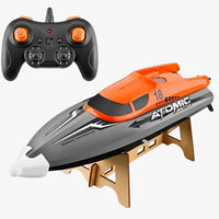 High-performance racing boat AquaX – remote-controlled speedboat with water cooling & automatic reset