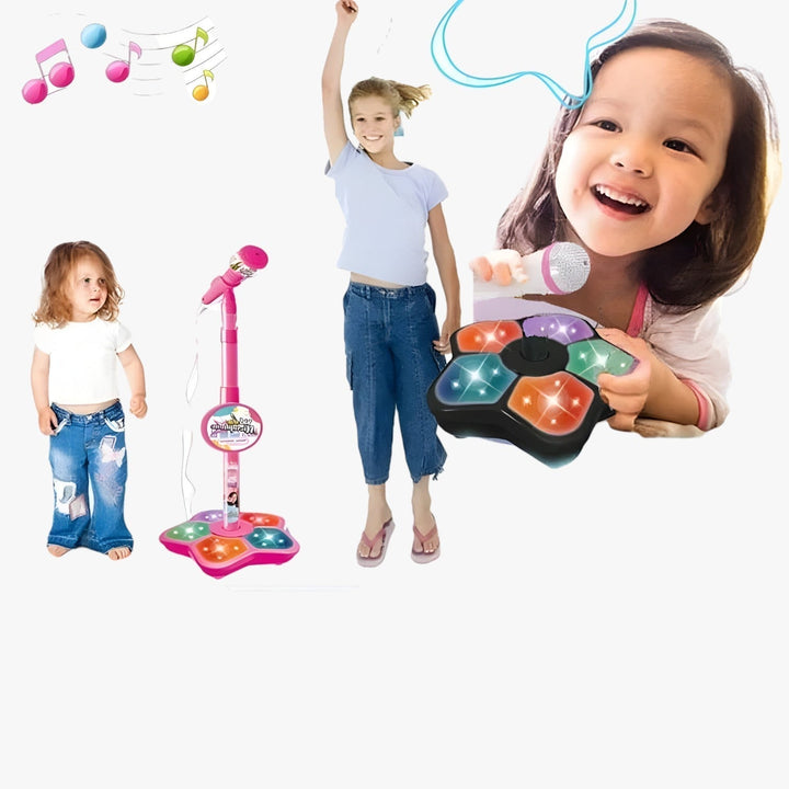 Kids' microphone with height-adjustable stand – SoundFun Podium