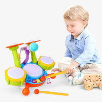 Interactive learning drum kit with microphone for toddlers – Rhythm Fun Mini