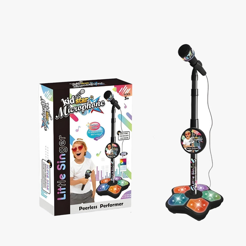 Kids' microphone with height-adjustable stand – SoundFun Podium