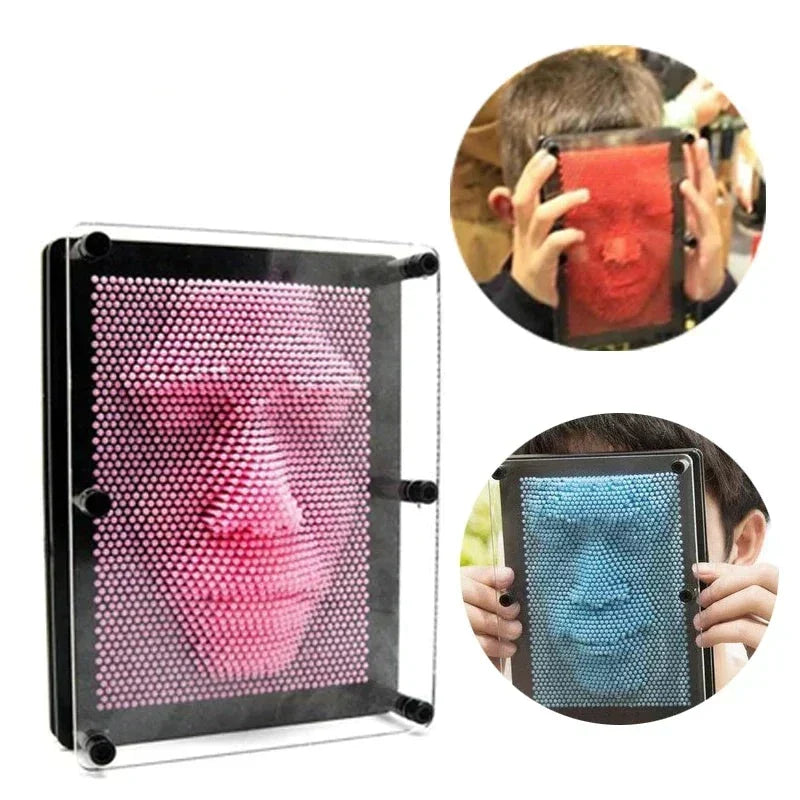 3D pin art game for children and adults – creative fun with finger presses