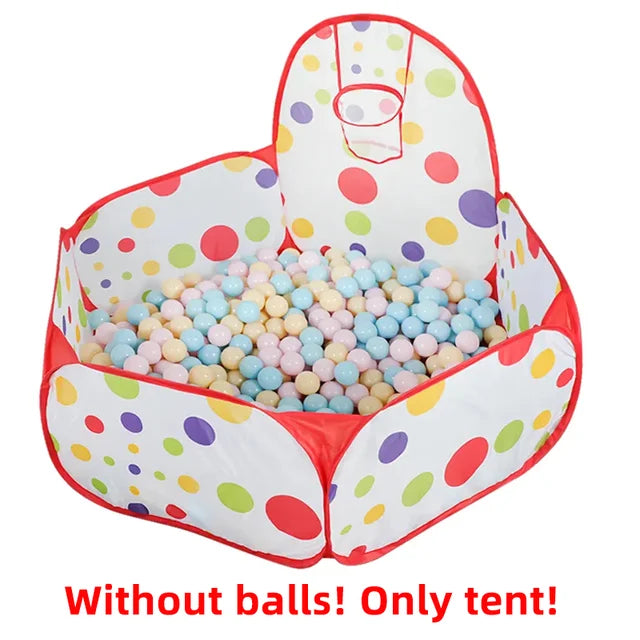 Foldable ball pit tent with hoop – Safe play area for indoor and outdoor use