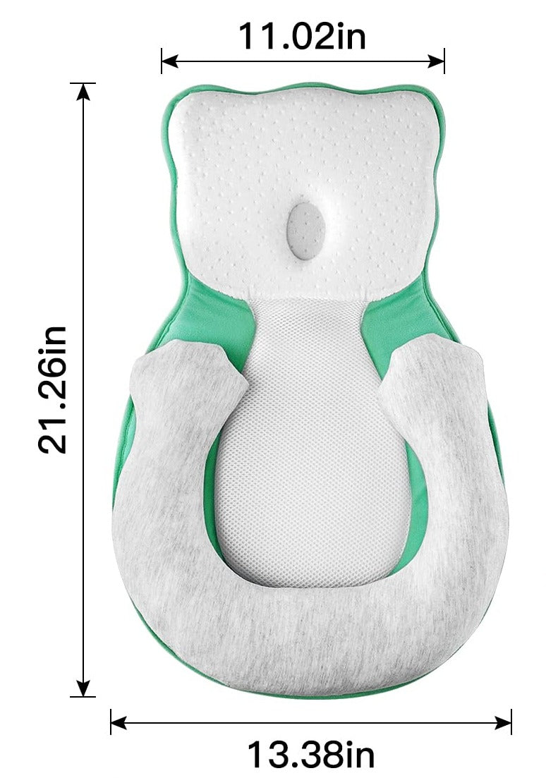 Soft positioning pillow for newborns with leg support – CozyNest