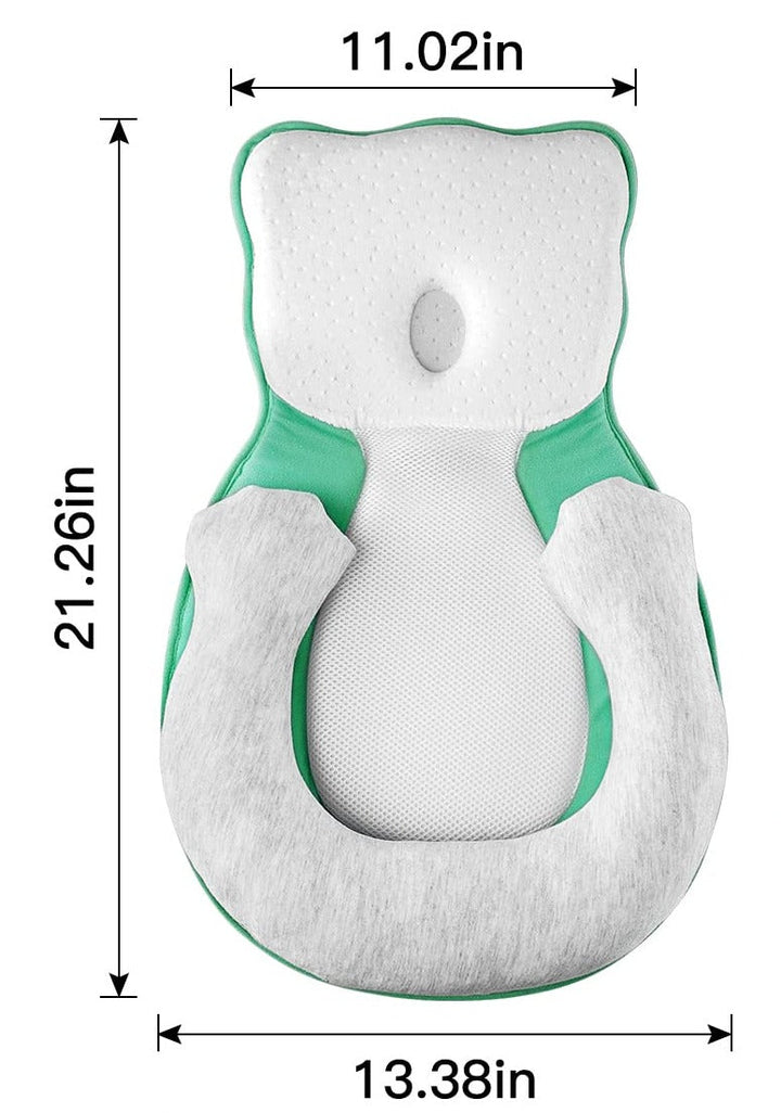 Soft positioning pillow for newborns with leg support – CozyNest