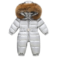 Lined, waterproof winter suit with hood and belt – Winterzauber Niko