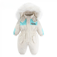 Baby snowsuit with hood, waterproof and warmly lined – Mila Winterzauber edition