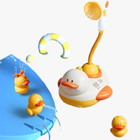Water fun rubber duck with fountain – interactive bath toy for children