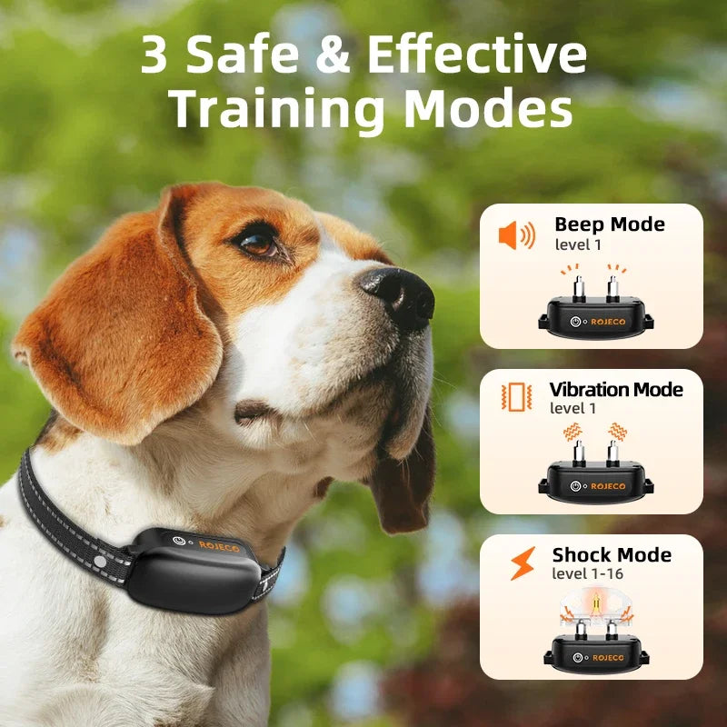 Electric Dog Training Collar with 1000m Remote & Waterproof Design – PetTrainer