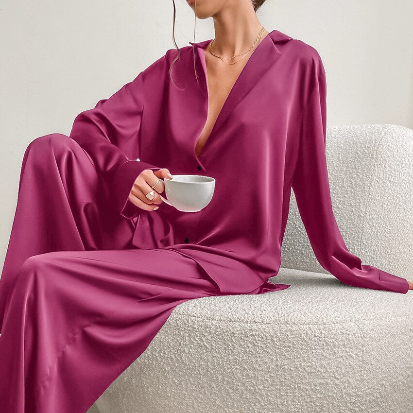 Satin Pyjama Set – Isabella Autumn Magic Edition