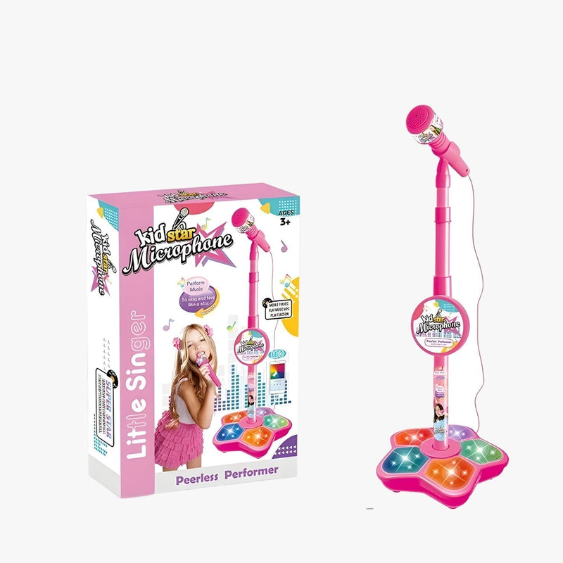 Kids' microphone with height-adjustable stand – SoundFun Podium