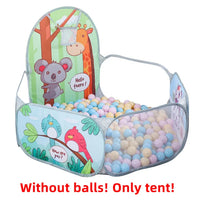 Foldable ball pit tent with hoop – Safe play area for indoor and outdoor use