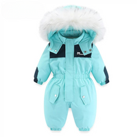 Baby snowsuit with hood, waterproof and warmly lined – Mila Winterzauber edition