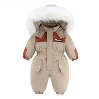 Baby snowsuit with hood, waterproof and warmly lined – Mila Winterzauber edition