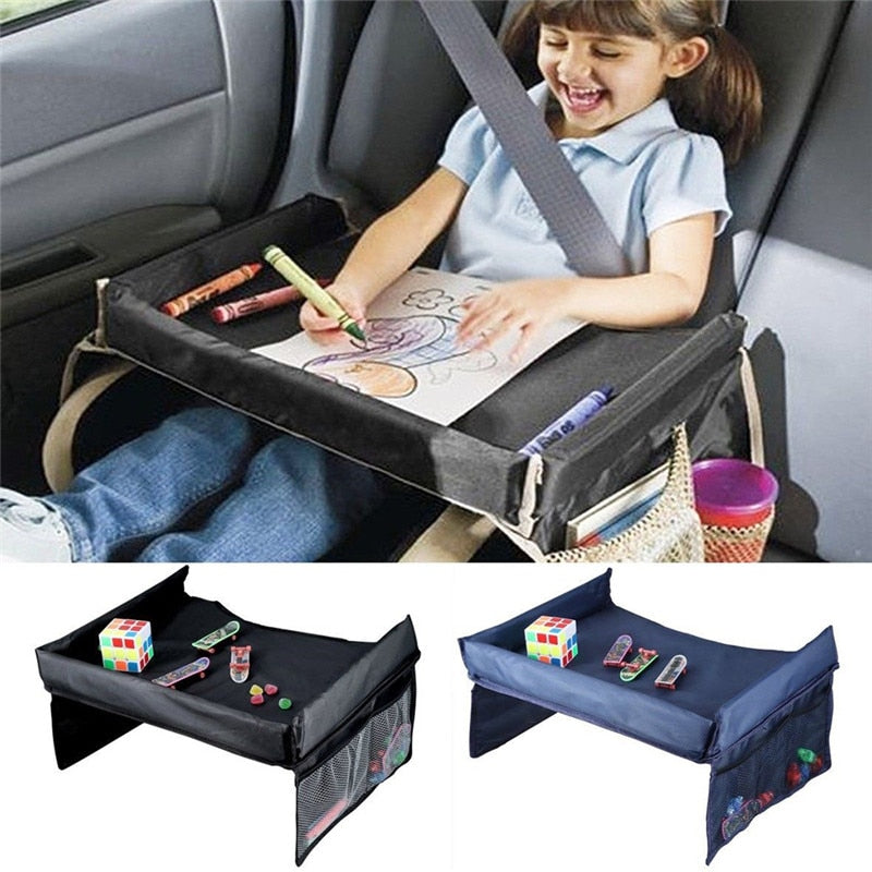 Children's car play board with side pockets – TripTab travel organiser