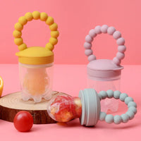 Fruit feeder for babies – safe to chew & helps them learn to eat independently (Buy one, get one free)
