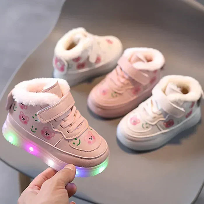 Autumn-lit children's LED trainers with comfort sole – Autumn GlimmerStep