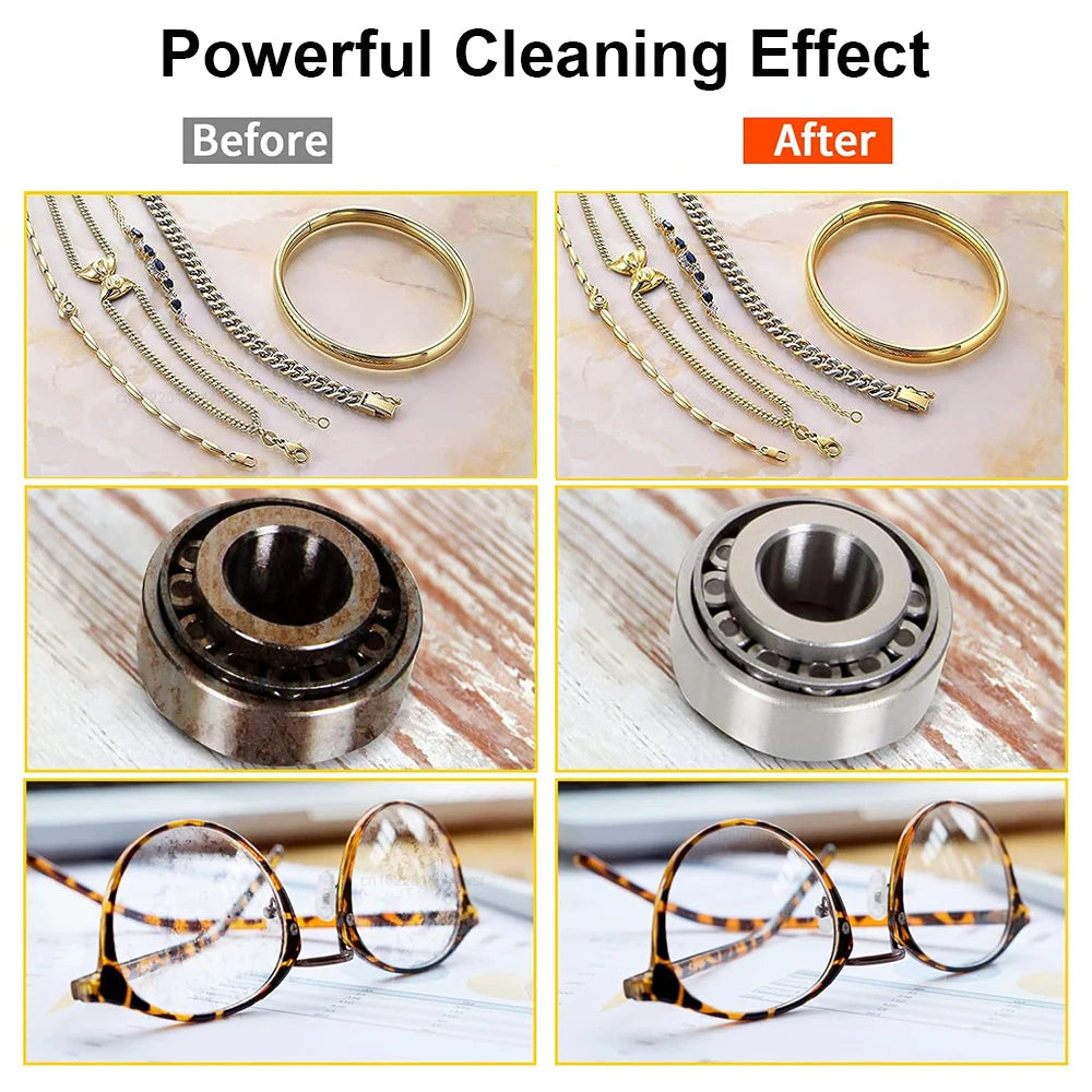 Ultrasonic Glasses Cleaner 40kHz Stainless Steel Jewellery Cleaning Machine – ClearWave