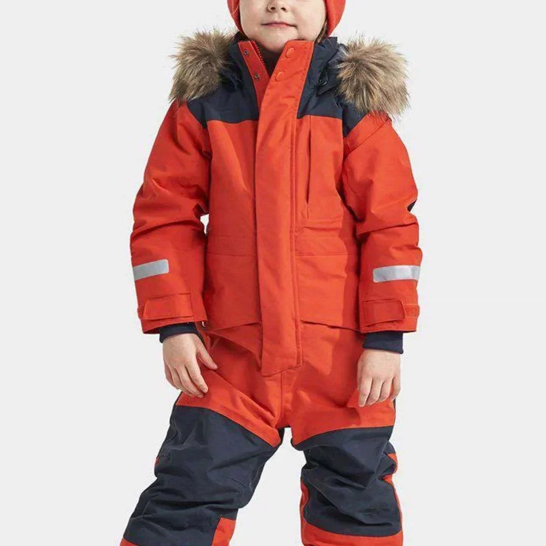 Waterproof and windproof children's ski suit with hood – Mika