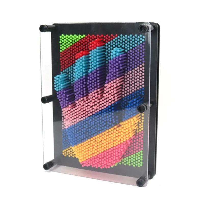 3D pin art game for children and adults – creative fun with finger presses
