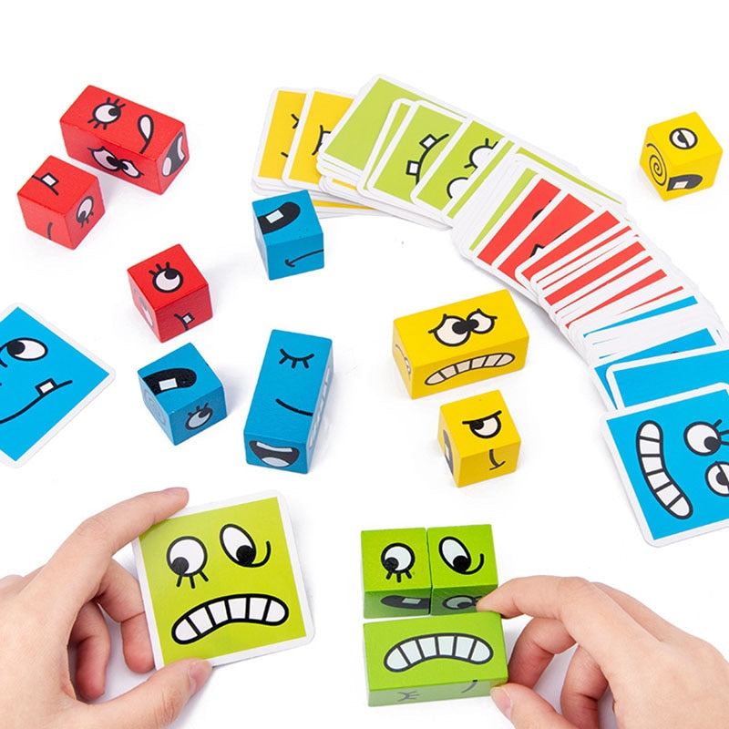 Interactive building game featuring facial expressions for children – MimikMatch