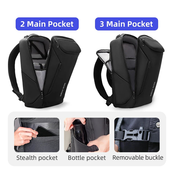 Large Waterproof Laptop & Business Travel Backpack