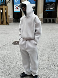 Oversized men's tracksuit with hoodie & jogging trousers – Bastian