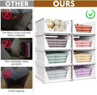 5-Pack Stackable Foldable Closet Storage Boxes – Liora