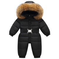 Lined, waterproof winter suit with hood and belt – Winterzauber Niko