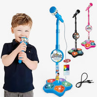 Kids' microphone with height-adjustable stand – SoundFun Podium