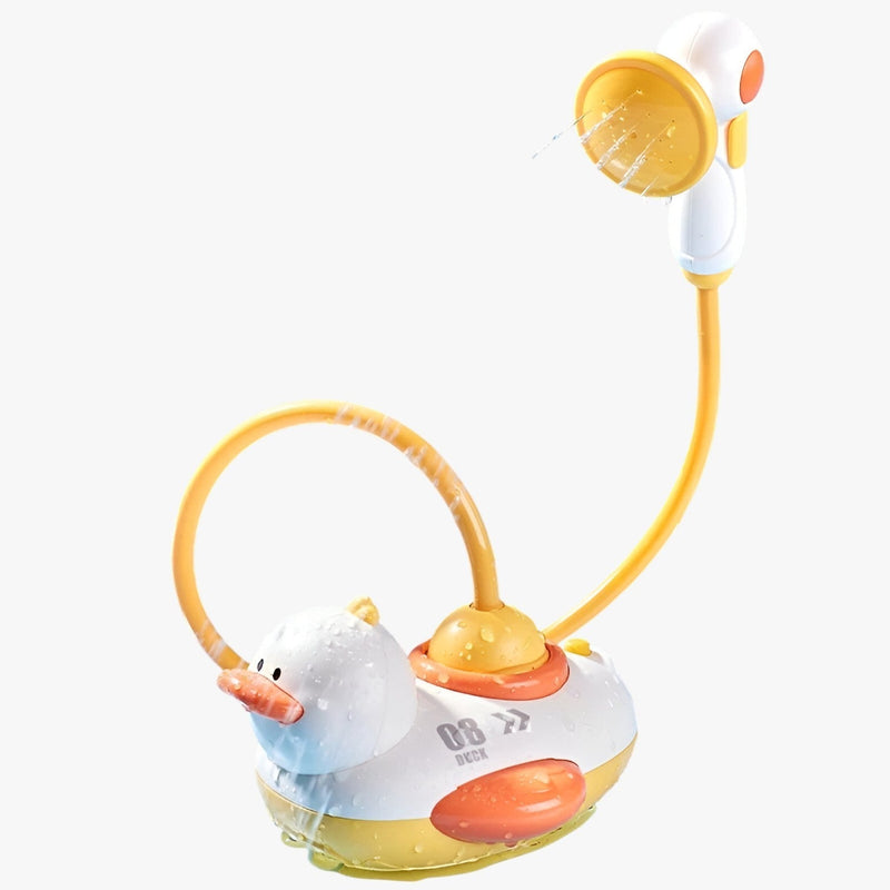 Water fun rubber duck with fountain – interactive bath toy for children