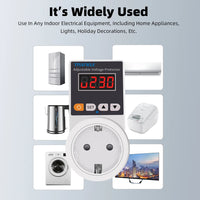Automatic Voltage Protector Socket with Adjustable Settings – VoltGuard
