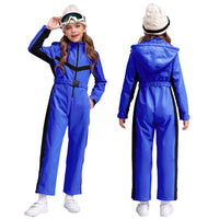 Waterproof one-piece ski suit for girls with fleece lining – Alina