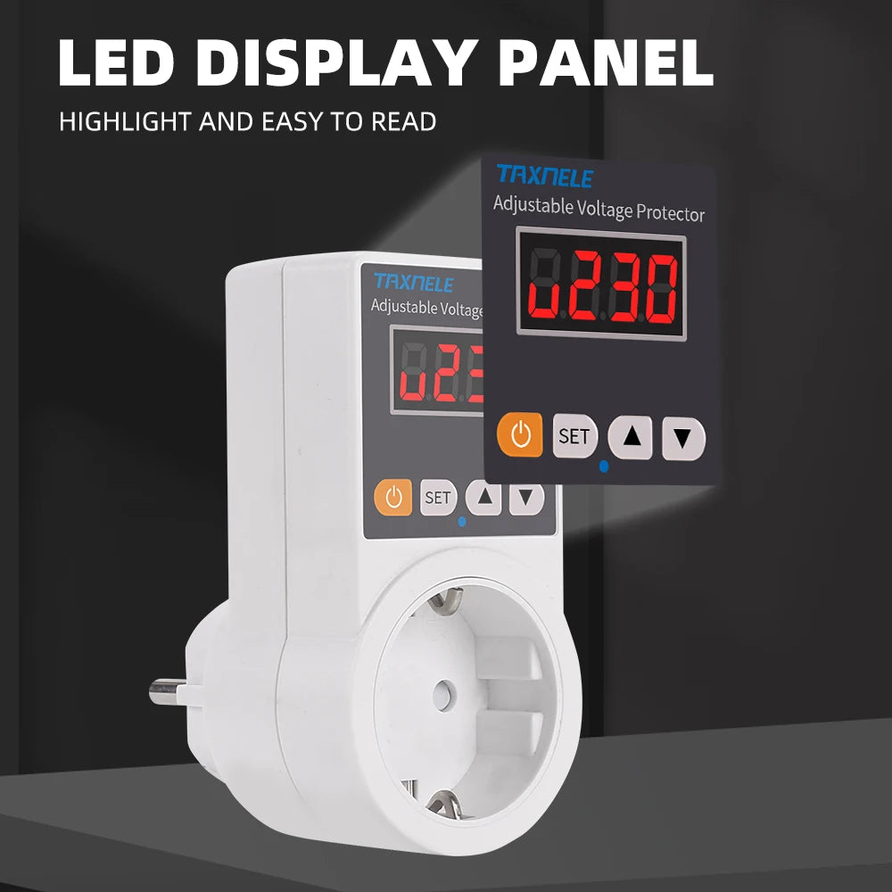 Automatic Voltage Protector Socket with Adjustable Settings – VoltGuard