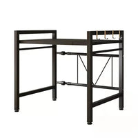 Carbon Steel Retractable Double-Layer Kitchen Shelf – Milo