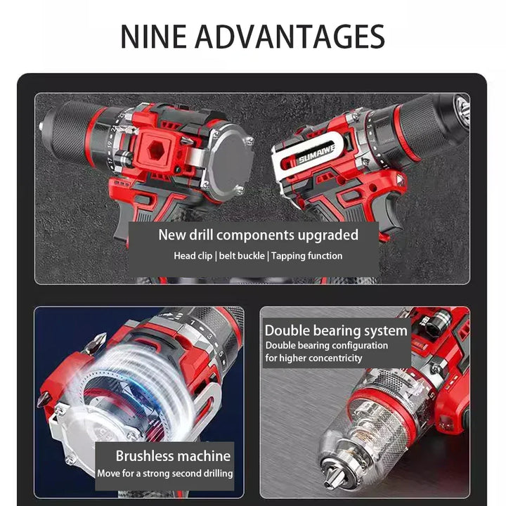 Cordless Brushless Impact Driver 20V – DrillMate