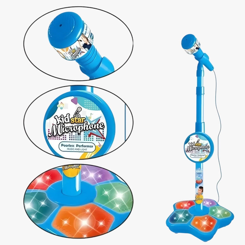 Kids' microphone with height-adjustable stand – SoundFun Podium