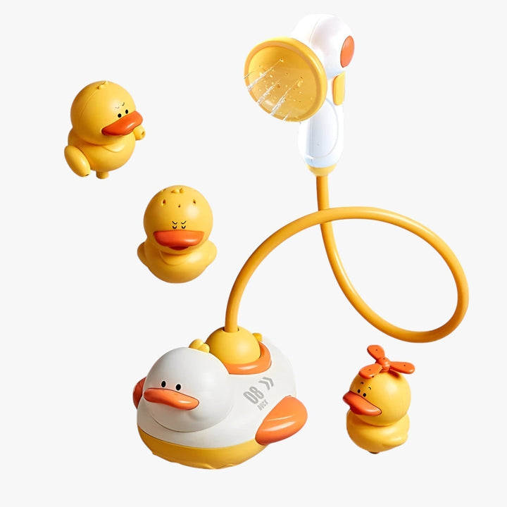 Water fun rubber duck with fountain – interactive bath toy for children