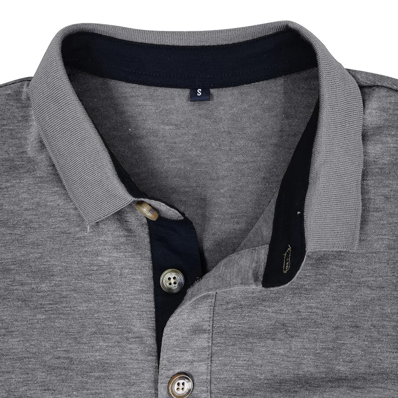 Men's Long Sleeve Polo Breathable & Versatile – Matteo