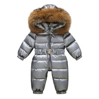 Lined, waterproof winter suit with hood and belt – Winterzauber Niko