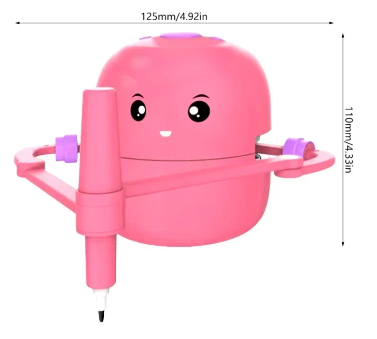 Drawing robot with learn-to-draw cards – creative drawing for children