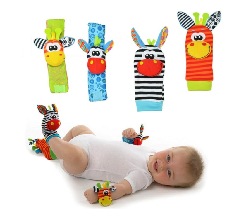 Sensory rattle set for babies with hand and foot play – WobblyFun (Buy 1, get 1 free)