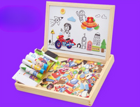 KreativBox magnetic game – fun learning with puzzle & drawing board