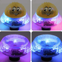 Bath toy ball with light effects, fountain and motorised drive for children