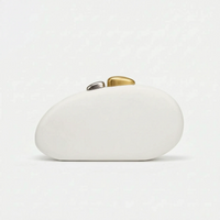 Sculptural Shell-Shaped Clutch Bag - Peblique
