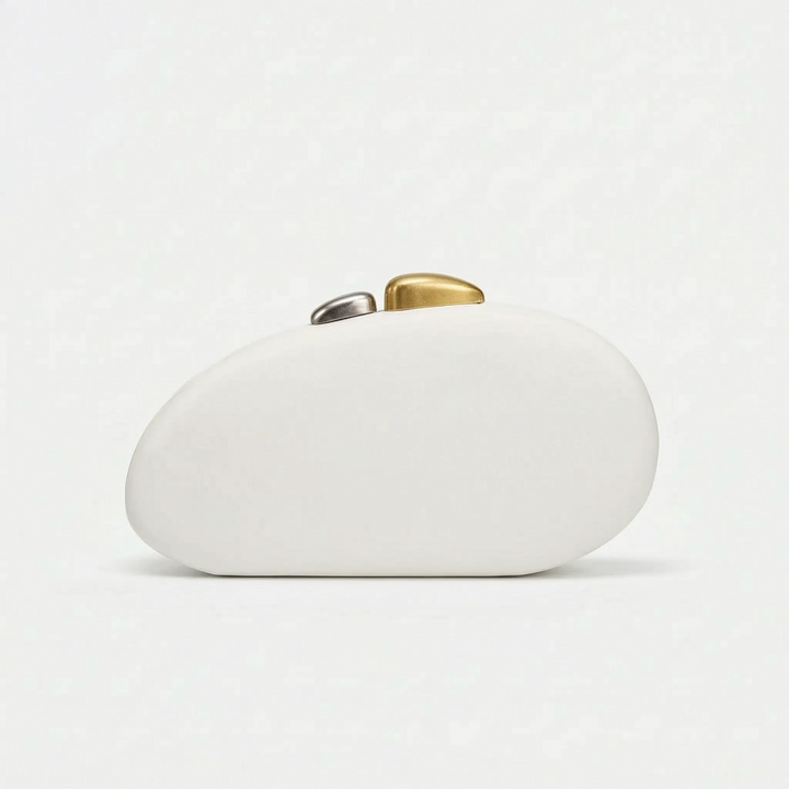 Sculptural Shell-Shaped Clutch Bag - Peblique